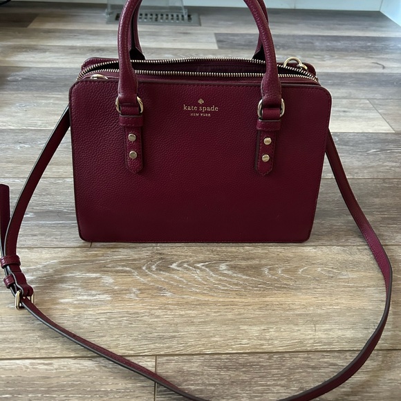 Kate Spade Burgundy Satchel - Picture 6 of 6